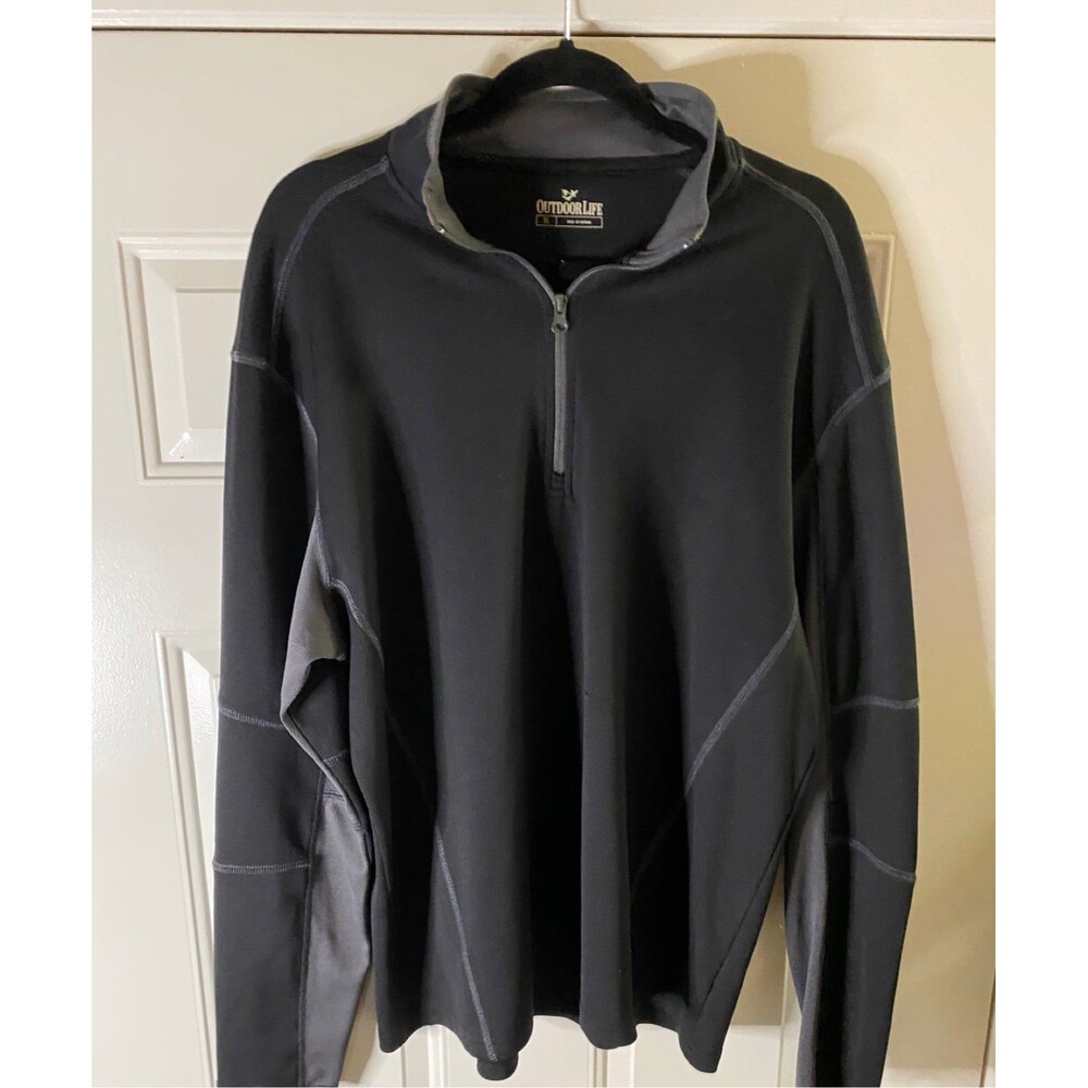 OUTDOOR-LIFE long sleeve half zip shirts for men. SZ.XL